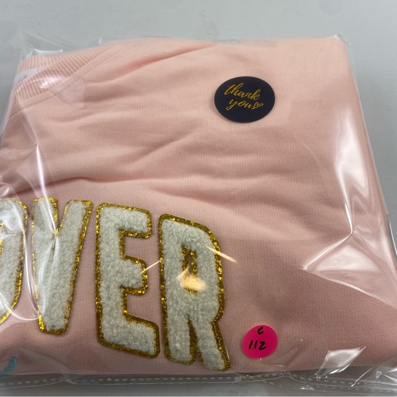 NWT Simply Southern Women’s Light Pink Peach Dog Lover Lettered‎ Sweatshirt Sz M - Picture 13 of 13